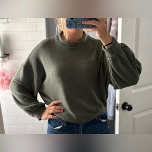 Army/Olive Green Light Knit Sweater